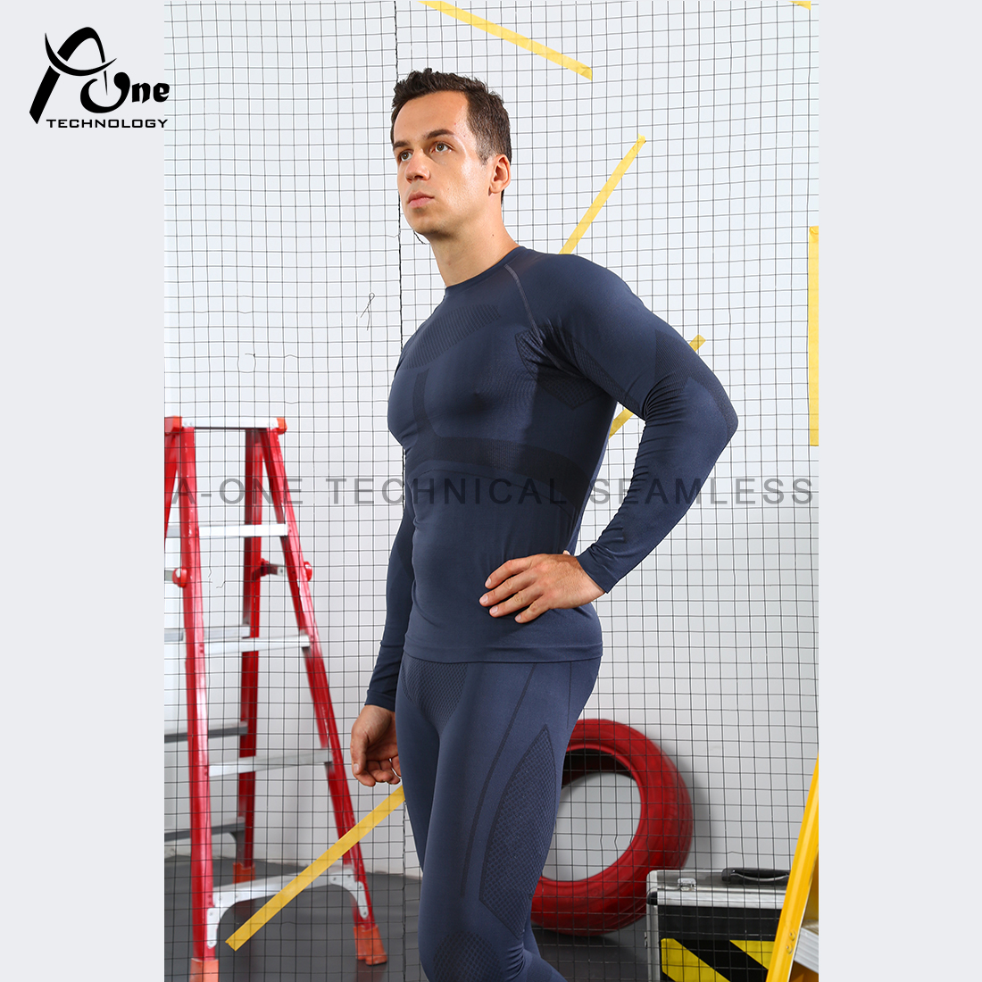 A1-90087+A1-90088 Seamless Sports Wear for Men